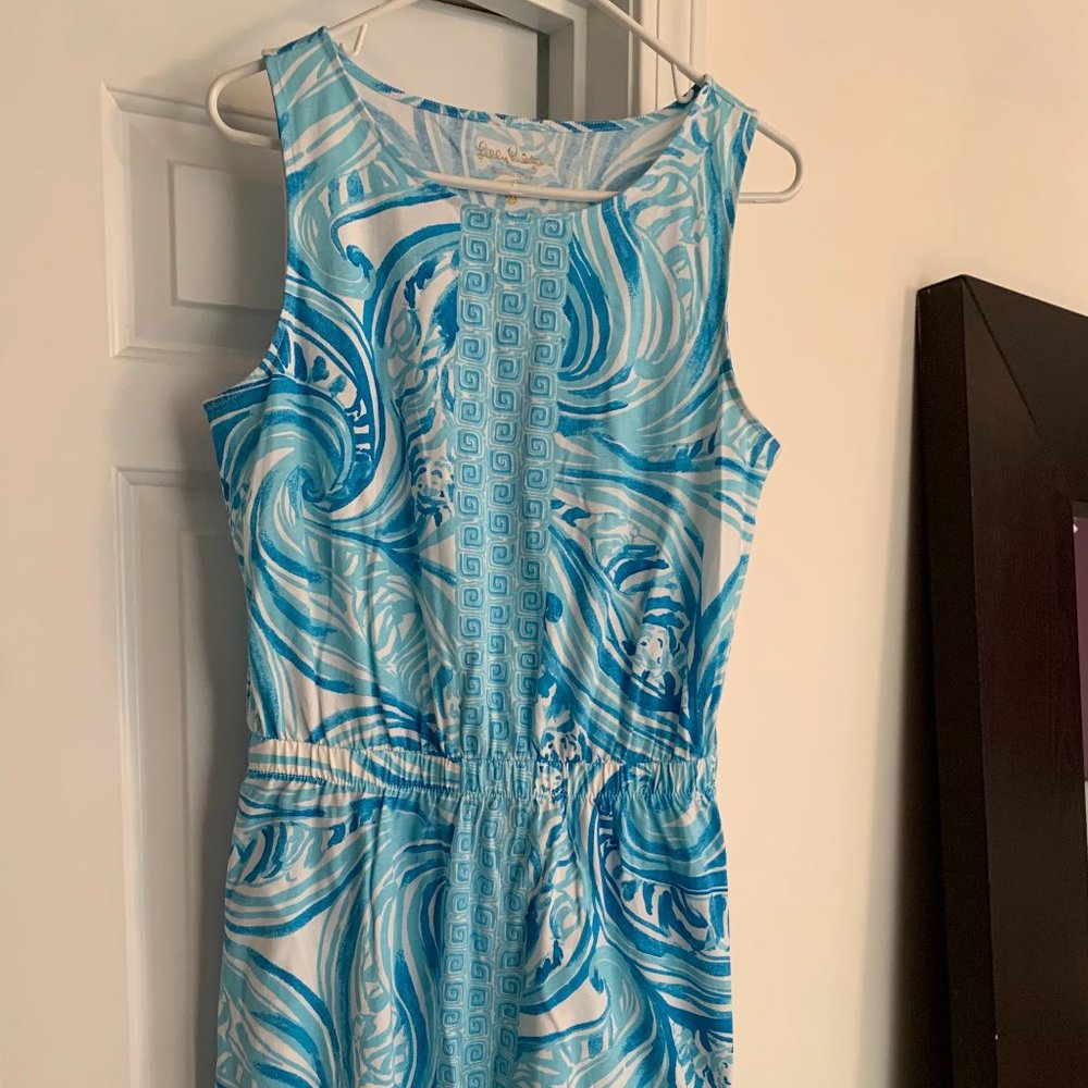 VGUC Lilly Pulitzer Turquoise Sundress (Size M)